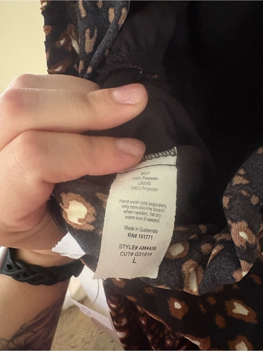 Gilli Black Brown Halter Romper Pants Jumpsuit Women's Size Large Stitch Fix - Picture 7 of 12